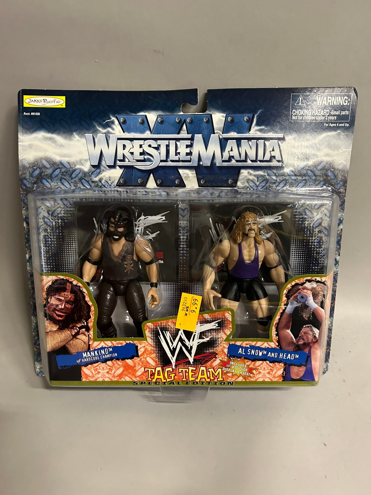 Collection of Jakks Pacific Wrestlemania Grudge Match, Tag Team, and 2 Tuff 3 Series Action Figures (1 of 15)