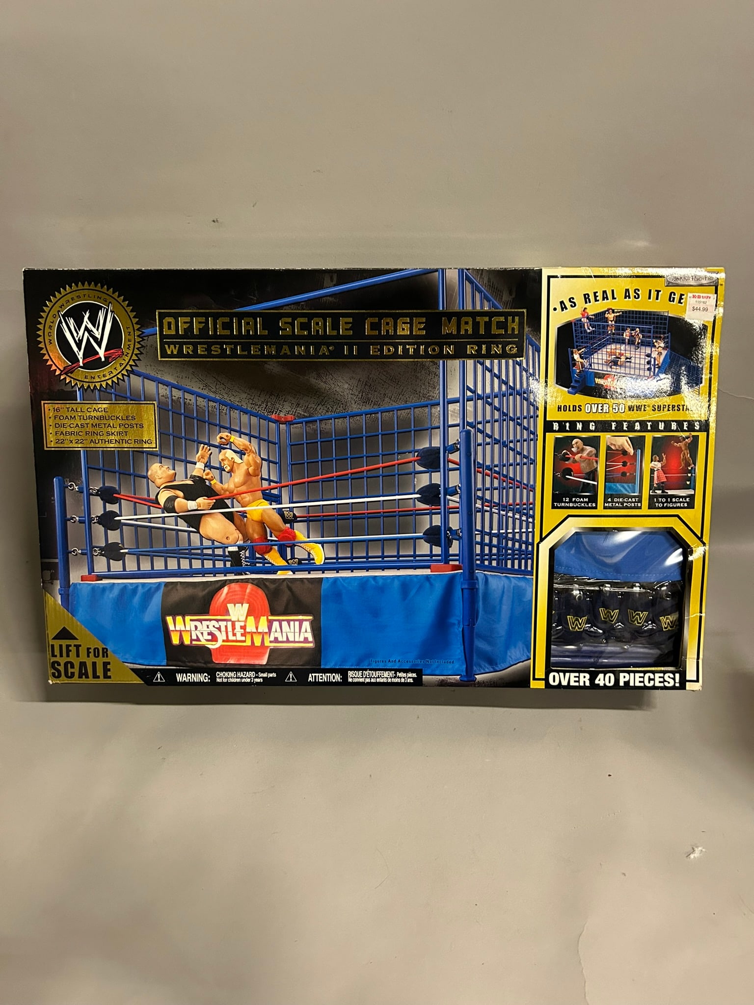 Jakks Pacific Official Scale Cage Match Wrestlemania II Edition Ring (1 of 4)