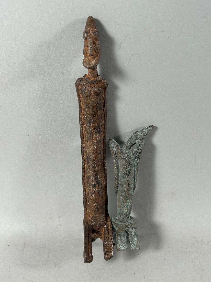 Dogon Style Copper Alloy Figures (2) (1 of 8)