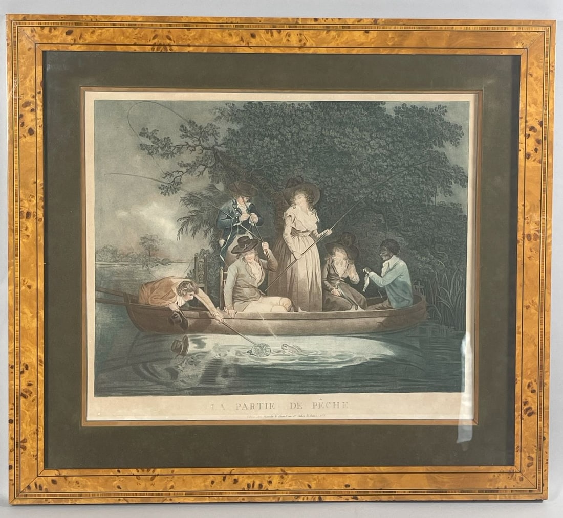 Vintage "La Partie De Peche" Color Print (1 of 10)