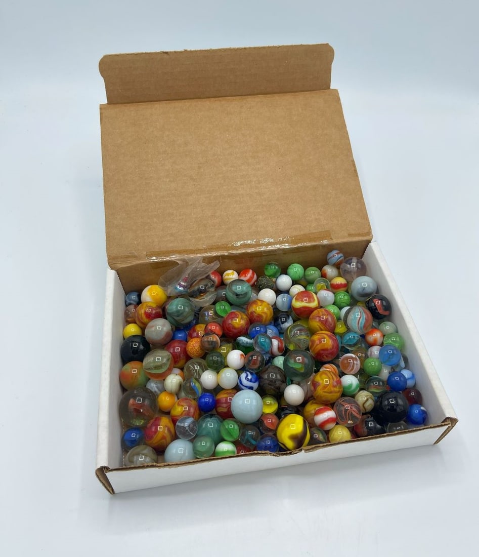 Lot of Assorted Vintage Glass Marbles (1 of 6)