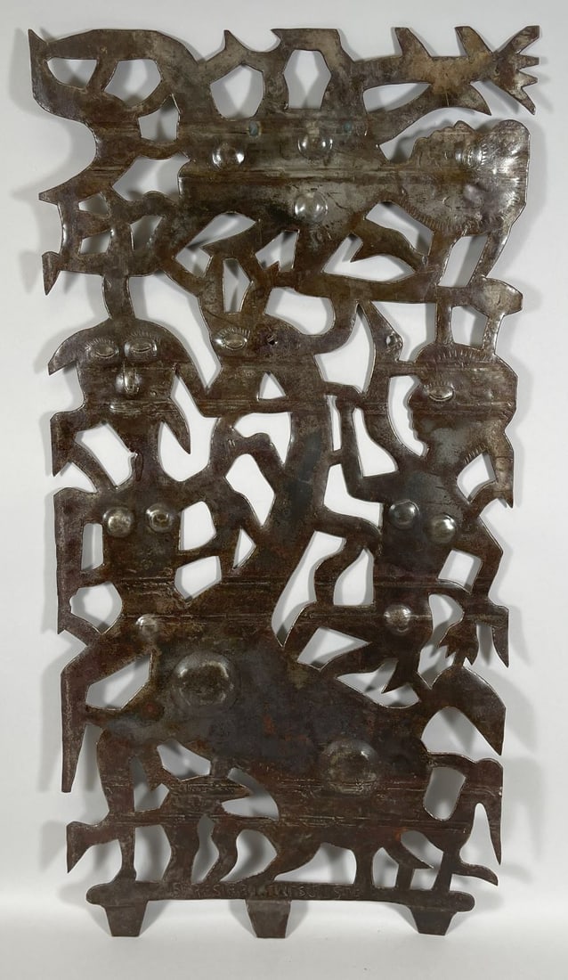 Seresier Louis-Juste (Haitian) Figural Wall Sculpture (1 of 11)