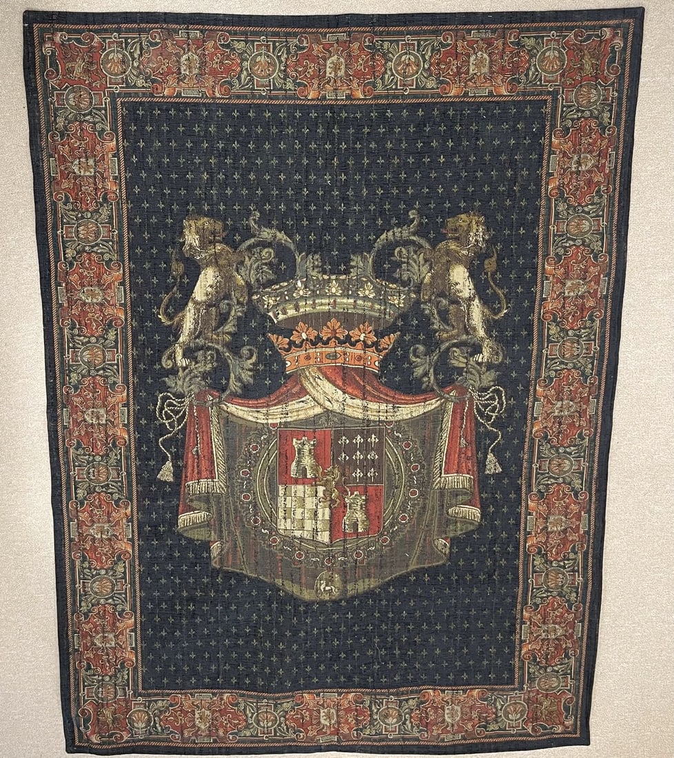 Large Belgian Wall Hanging Tapestry (1 of 8)