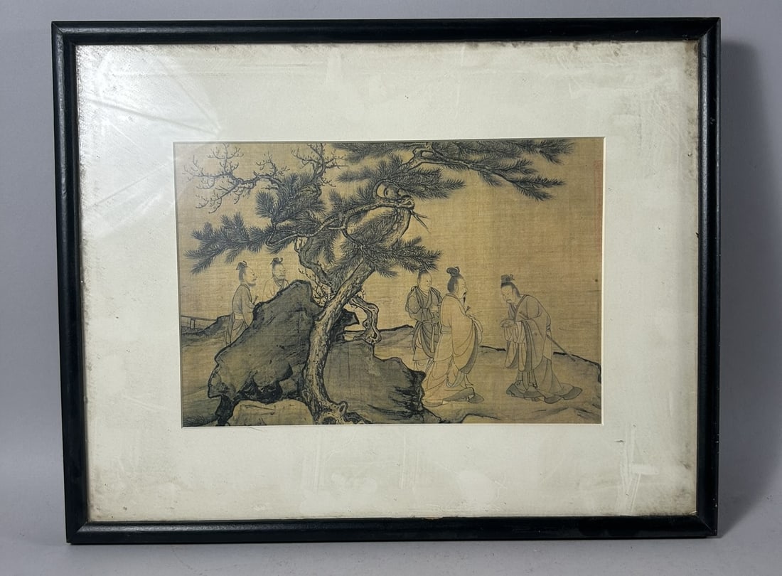 Li T'Ang Vintage Chinese Calligraphy Print "The Return of Duke Wen of Chin" (1 of 5)