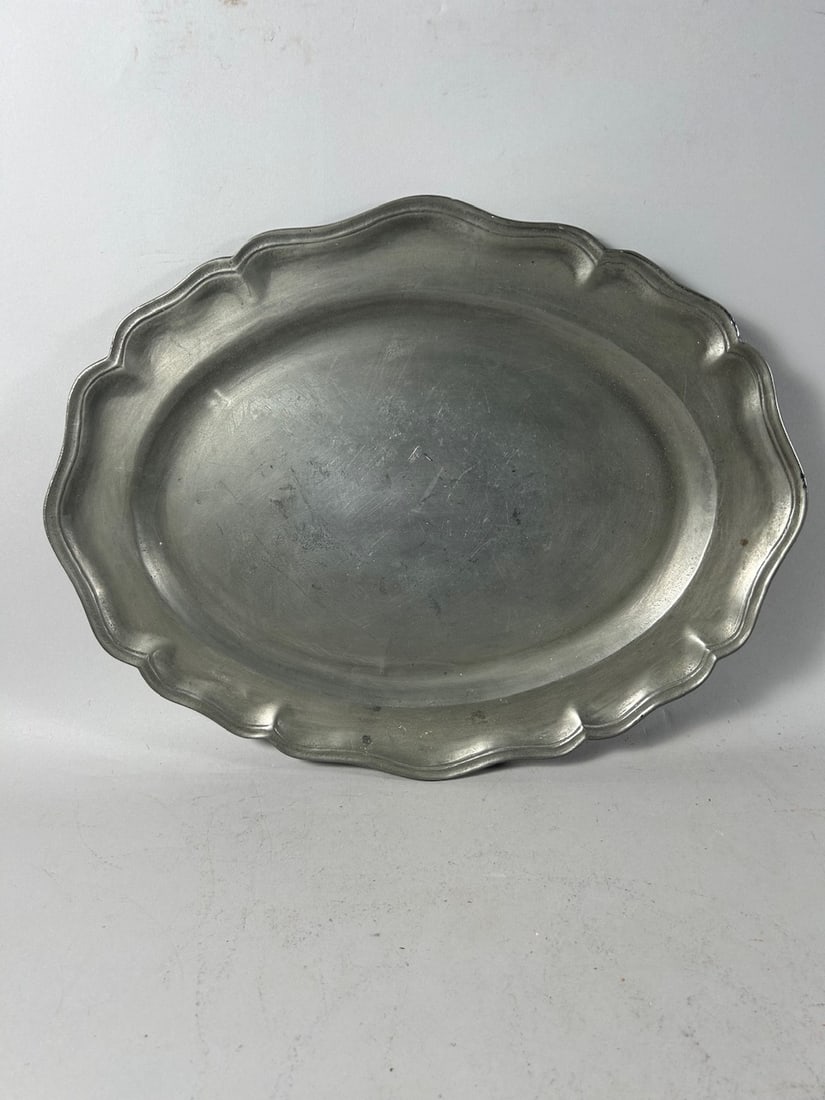 Vintage Pewter Serving Plate/Tray (1 of 3)
