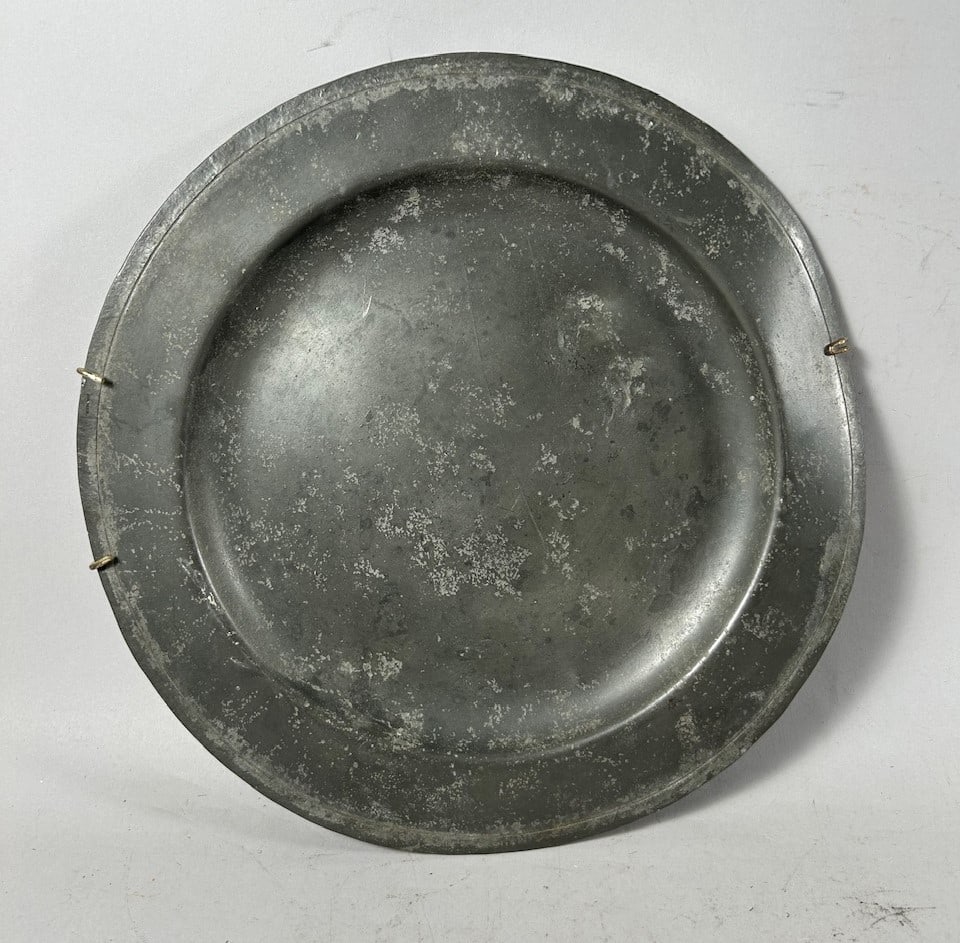 L.H. Vaughan Pewter Plate: L.H. Vaughan Pewter Plate. 0.5"h x 11.5"w (diameter)