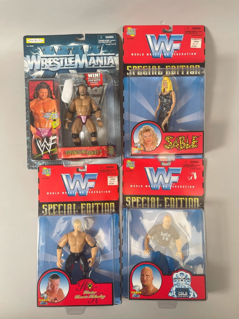Collection of Jakks Pacific Special Edition Series 2 and Superstars Series 7 Wrestling Action (1 of 6)