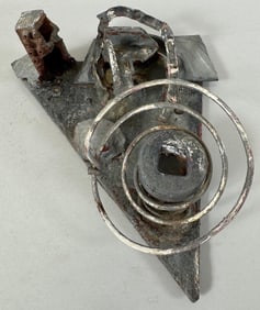 Vintage Lead Brutalist Sculpture