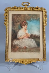 Vintage Print Portrait of a Lady by Henry Reaburn