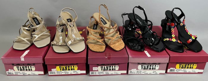 Lot of 5 - VANELI Brand Women's Sandals.