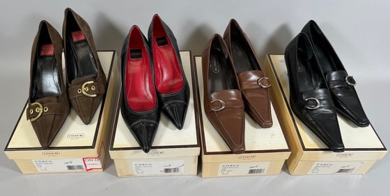 Lot of 4 - Vintage COACH Women's Pump Shoes