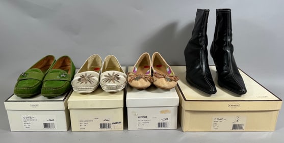 Lot of 4 - Vintage COACH Women's Shoes/Boot.
