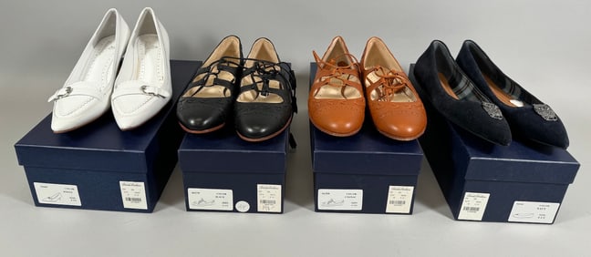 Lot of 4 - BROOK BROTHERS Women's flat/pump shoes.