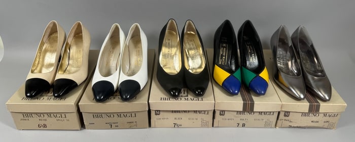 Lot of 5 - BRUNO MAGLI Women's Vintage Pump Shoes