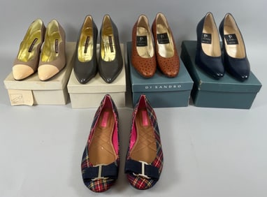 Mixed Vintage Lot of 5 - Brand Name Women Shoes: Isaac Mizrahi, Walter Steiger and Di Sandro
