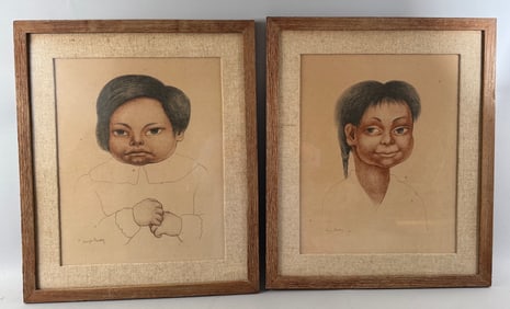 Vintage Pair of Prints by Diego Rivera
