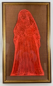 Vintage Dorothea Sanders Mannock Cardboard Poster