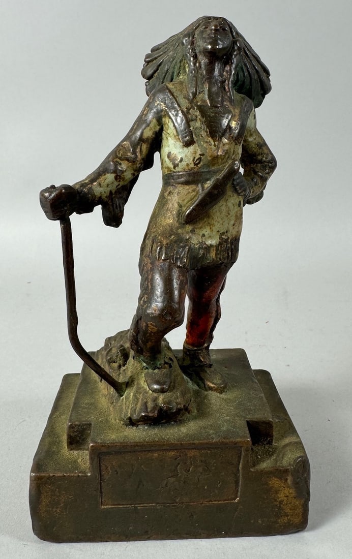 Bronze Paul Merzel Indian Sculpture (1 of 7)