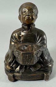 Vintage Asian Bronze Figural Inscense Burner