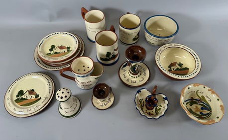 Lot of 18 - Vintage Torquay England Pottery and Devon Motto Ware