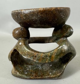 Vintage Soapstone Carving Sculpture