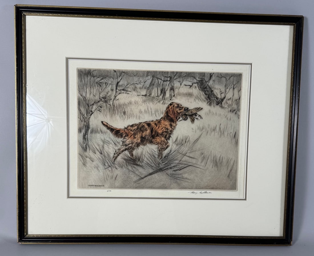 Hunting Dog Etching by Henry Wilkinson (1 of 9)