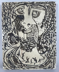 Abstract Carved Art on Particle Board