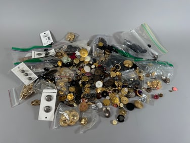 Mixed Button Lot - Assorted Mixed Color and Sizes