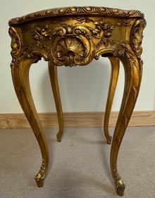 French Style Marble Top Side Table