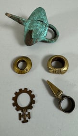 Lot of 5 - African Metal Rings