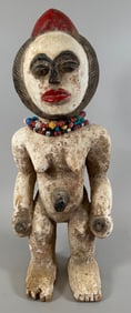 African Punu Female Wood Sculpture