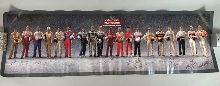 Vintage Nascar Driver Poster, 1988