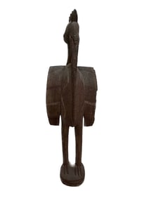 Monumental African Senufo Hornbill Statue