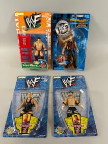 Lot of 4 - WWF Action Figures in Original Boxes: "Marvelous" Marc Mero & "Black hart" Oven Hart,
