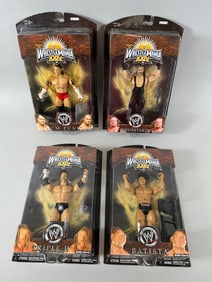 Lot of 4 - WWE Action Figures in Original Boxes: Triple HHH, Undertaker, CM Punk, Batista. Road to