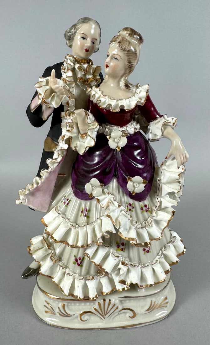 Vintage Meissen "Dancing Couple" Porcelain Figurine (1 of 12)