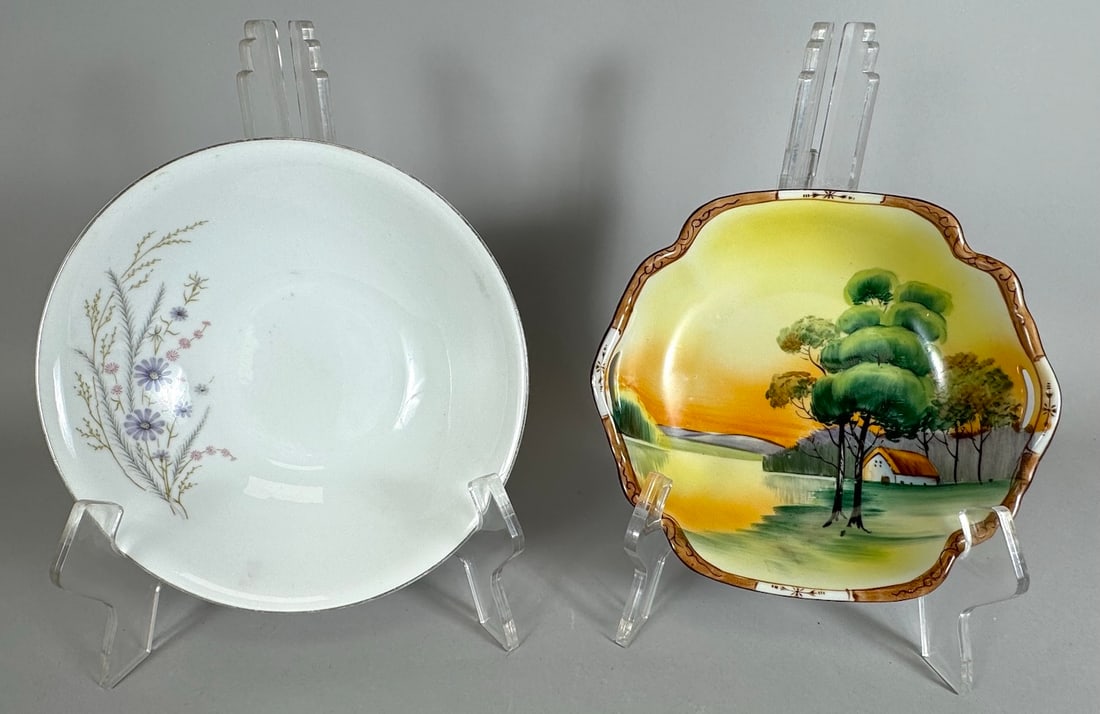 Lot of 2 - Vintage Japanese Serving Bowl/Platter (1 of 14)