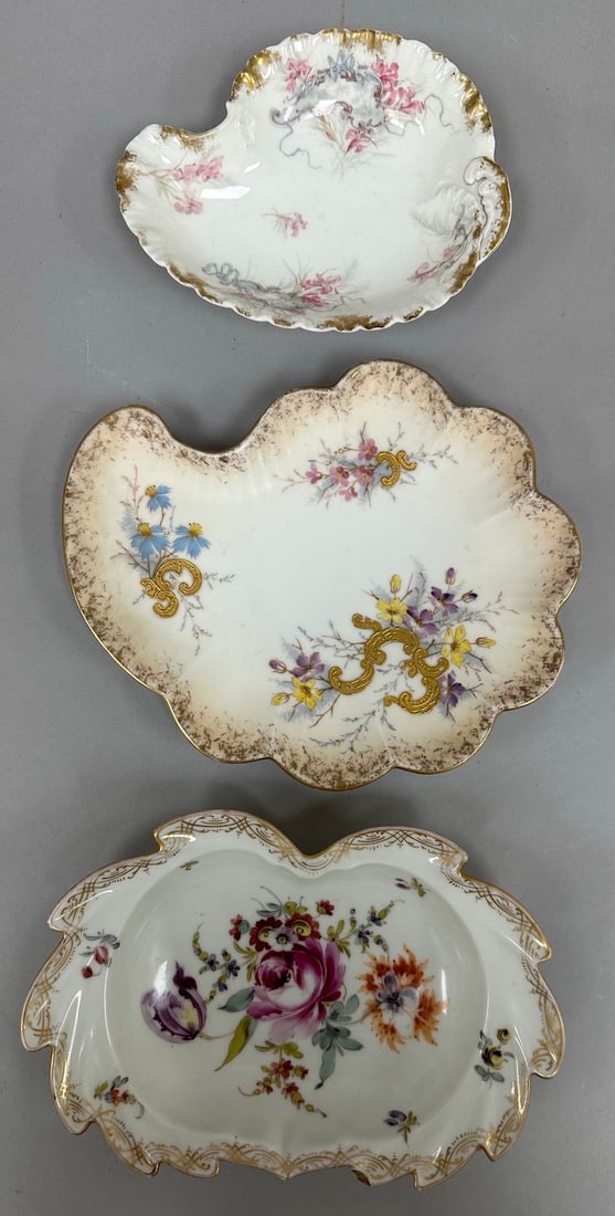 Lot of 3 - Dresden Porcelain Plates (1 of 8)