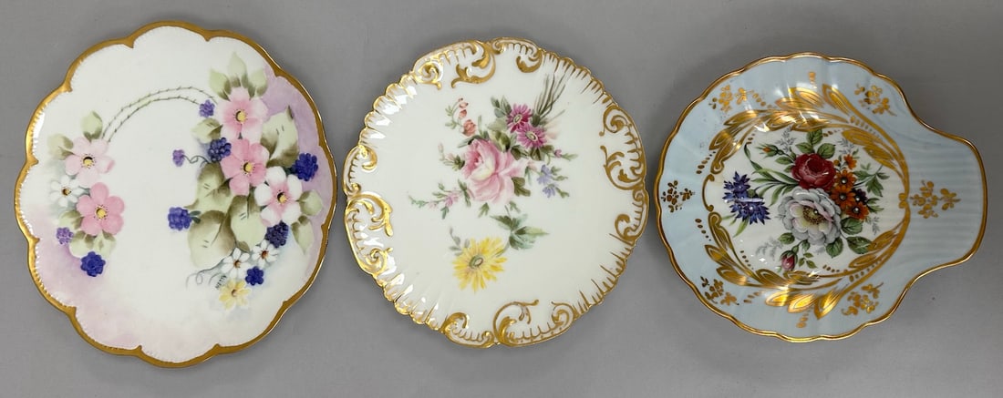 Lot of 3 - Limoges Decorative Plates With Gold Accents. (1 of 11)