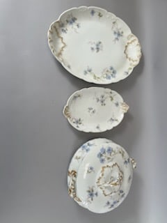 Lot of 3- Limoges Serving Trays Dishes and Soup Tureen (1 of 10)