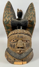 Yoruba Egungun Hand Carved Headdress