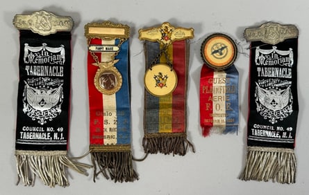 Lot of 5 - Vintage Medals