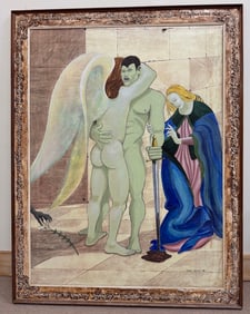 "Sovereign Life" Painting on Canvas by Henry Market, 1998