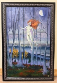 "Ariel" Oil Painting on Canvas Signed AM 11.20.98