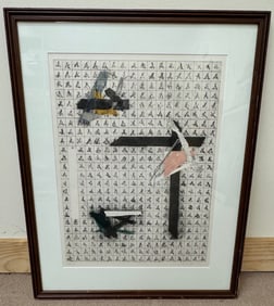 Monotype Painting by Jennifer Hilton Titled "Marston I" Signed Year 1981