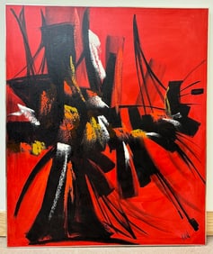 Abstract Painting by Etta Benjamin Cien Signed