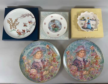 Lot of 5 - Warabe No Haiku Collection Japan Hutschenreuter Germany Royal Doulton Collector &