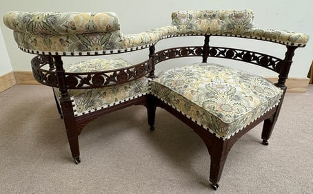 Vintage Tete-a-Tete Conversation Chair