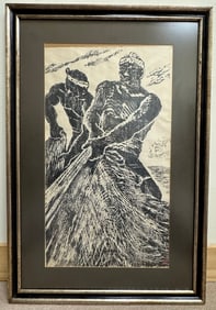 Framed Woodblock Art