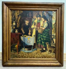 Vintage Oil Painting Signed